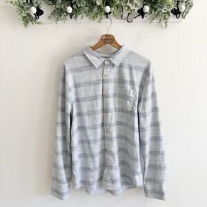 Marine Layer Stretch Salvage Long Sleeve Shirt Blue Baja Size Large spring 2025